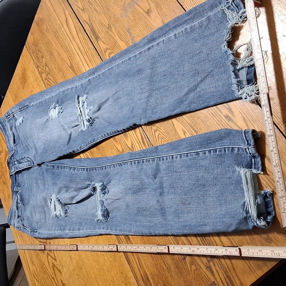 JUDY BLUE Jeans Womens 9 / 29 BLUE STRAIGHT FIT Denim Preowned Distressed Ripped
